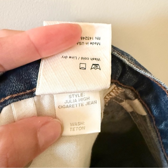 Reformation Julia High Cigarette Jean Teton Wash 27 - Picture 7 of 7